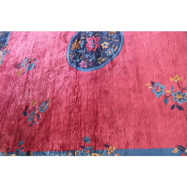 Antique Art Deco Chinese Rug 8'11" X 1'7" For Sale - Image 9 of 13