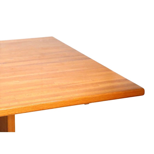 Mid Century Scandinavian Trestle Base Dining Table For Sale - Image 11 of 13