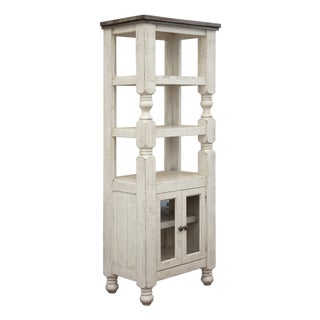 Stonegate Pillar Style 2-Door Pier Bookcase For Sale