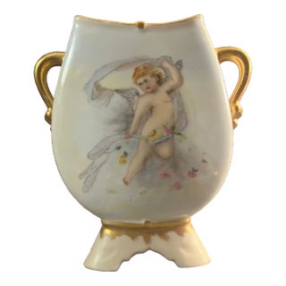 Late 19th Century Antique Martial Redon Limoges Vase For Sale