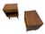 Mid-Century Modern Walnut Nightstands - Set of 2 For Sale In Philadelphia - Image 6 of 9