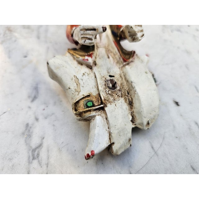 Carved Figure in Beech, 1890s For Sale - Image 5 of 8