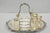 Antique Victorian Silver Plated Footed Cut Glass Breakfast Set Toast Rack W Tray For Sale - Image 10 of 18