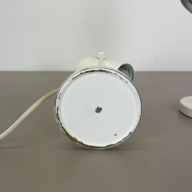 White Metal Table Lights by Rolf Krüger for Heinz Neuhaus Leuchten, 1970s, Set of 2 For Sale - Image 16 of 18