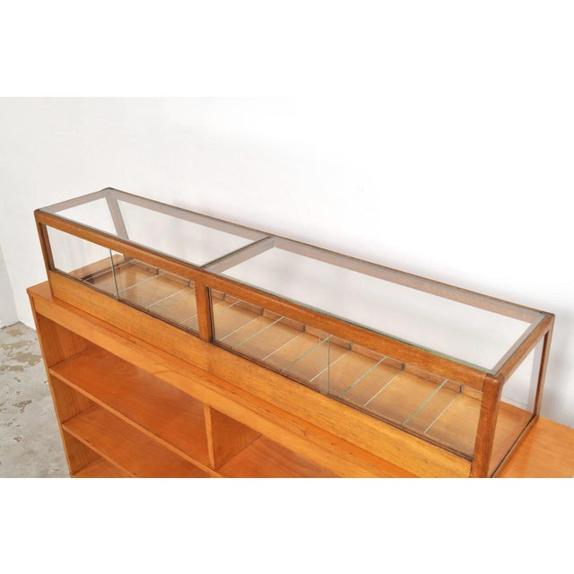 Vintage Display Cabinet in Oak by Minks, 1920s For Sale - Image 11 of 16