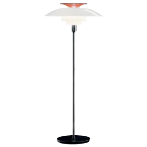 Poul Henningsen 'Ph 80' Floor Lamp for Louis Poulsen in White and Red