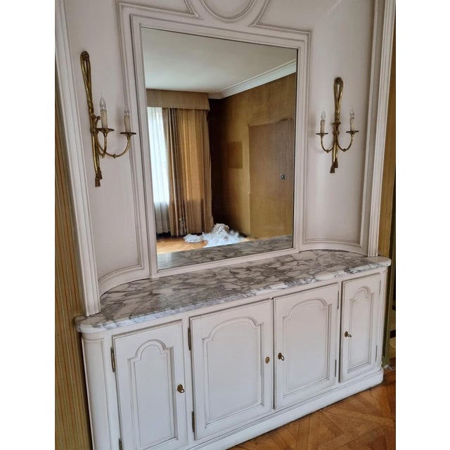 Large 19th Century French Gilt Bronze Knot, Tassel & Ribbon Wall Lights Sconces, Set of 2 For Sale - Image 3 of 18