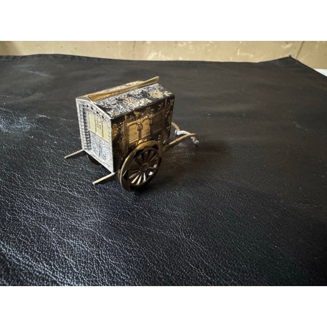 1920s Japanese Sterling Rickshaw Salt & Pepper Shakers For Sale - Image 11 of 12