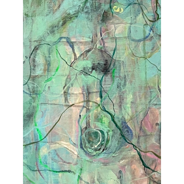 2020 "Excessive Sleep” Abstract Acrylic and Graphite on Canvas by Risa Takahashi For Sale - Image 4 of 12