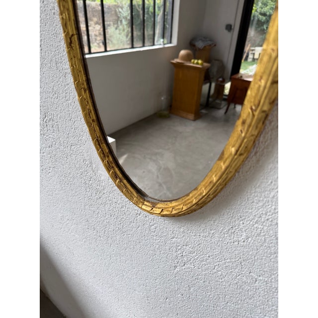Antique Oval Mirrors in Wood, 1890s, Set of 2 For Sale - Image 15 of 18