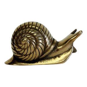 Vintage Brass Snail Paper Weight