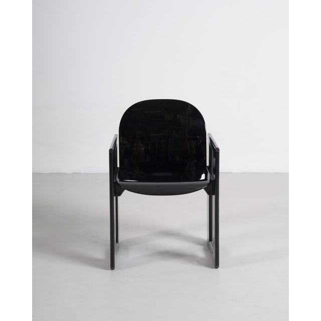 Afra & Tobia Scarpa Black Dialogo Dining Chairs by Tobia & Afra Scarpa for B&b Italia / C&b Italia, 1973, Set of 6 For Sale - Image 4 of 18