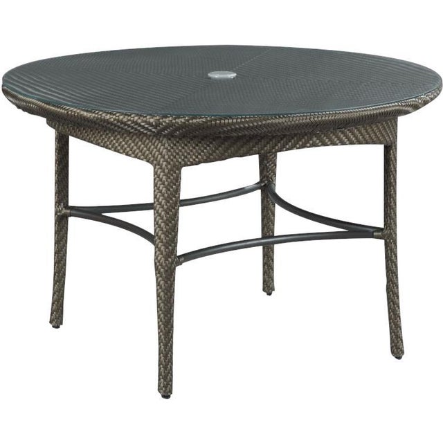 Woodbridge Furniture Woodbridge Furniture Round Top Marigot Cafe Table For Sale - Image 4 of 4