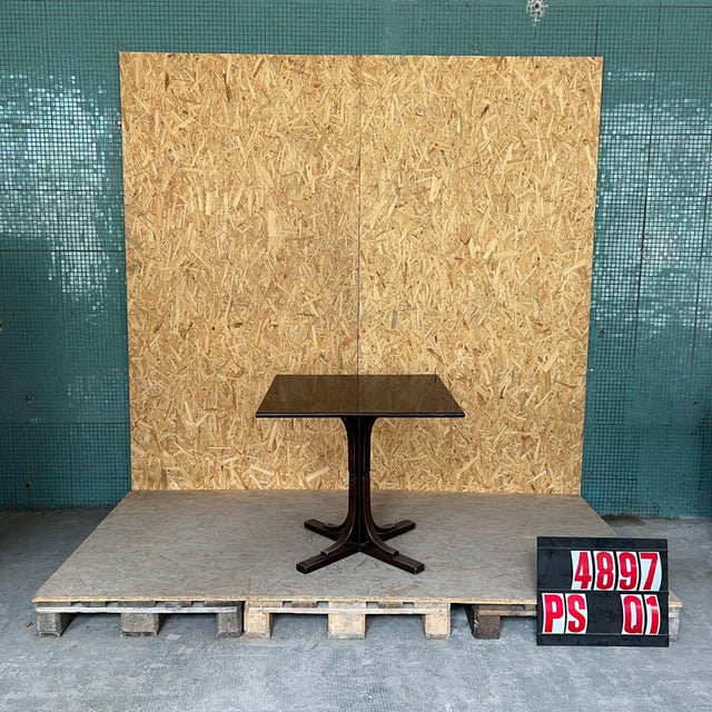 Bentwood Square Café Table, 1980s For Sale - Image 3 of 3