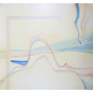Minimalist Oil on Canvas Painting - Adine Stix For Sale