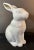 Modern White Rabbit With Gold Ears Cookie Jar For Sale - Image 10 of 10