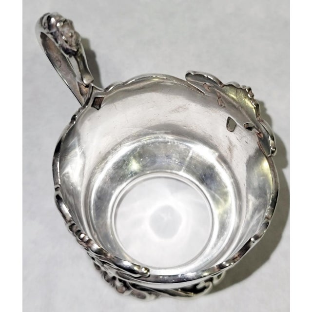 1920s Sterling Silver Art Nouveau Demitasse Cupholder by Reed & Barton For Sale In West Palm - Image 6 of 7