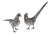 Antique German Silver Pheasant Statues, 1900, Set of 2 For Sale