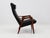 1950s Ruster Lounge Chair by Yngve Ekström in Black Leather, Sweden, 1956 For Sale - Image 5 of 13