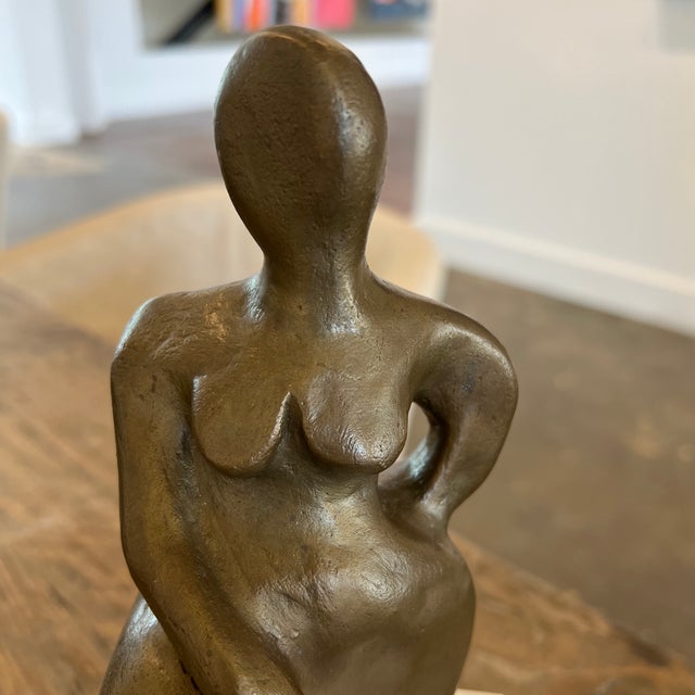 Artist: Aleta Aaron Atlanta based Sculptor Title: Grace Signed on the reverse On custom stone base Stunning alone or...