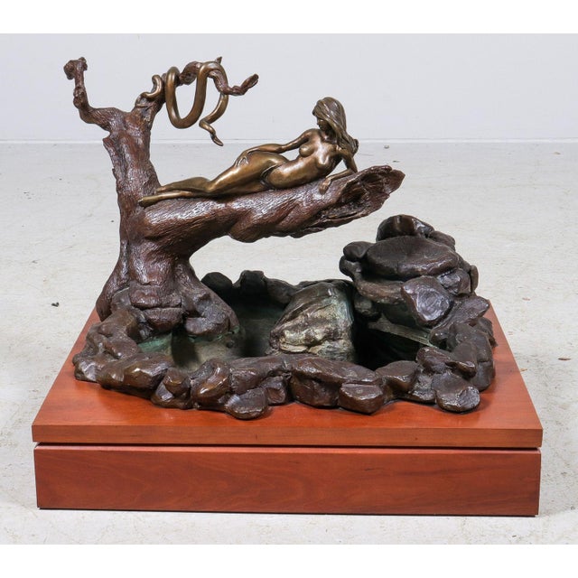 Figurative Mid 20th Century Kelly Farrell Bronze Fountain "Eve" For Sale - Image 3 of 7