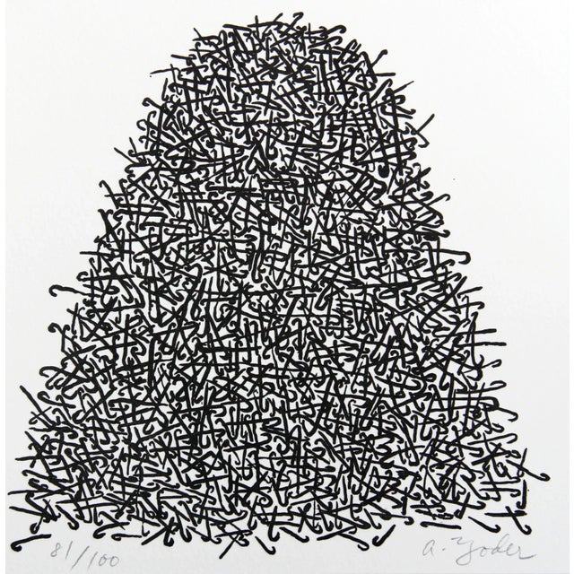 Untitled from Sculpture Center Portfolio Andy Yoder Medium: Printed letterpress on Somerset, signed and numbered Year:...