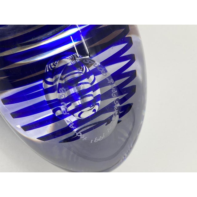 Glass Art Object / Paperweight from Studio Åhus, Sweden, 1991 For Sale - Image 15 of 18