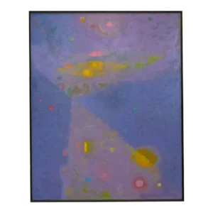 “Illuminated Night” Abstract Oil on Canvas Painting by Martin Friedman