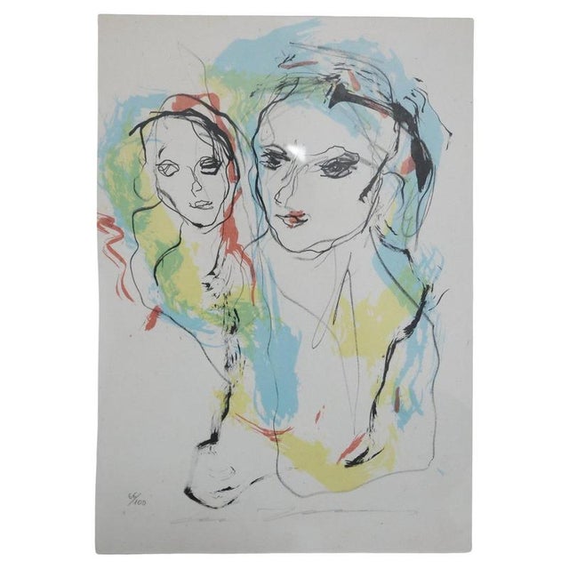 Ernesto Treccani, Mother and Child, 1970s, Lithograph For Sale - Image 10 of 10