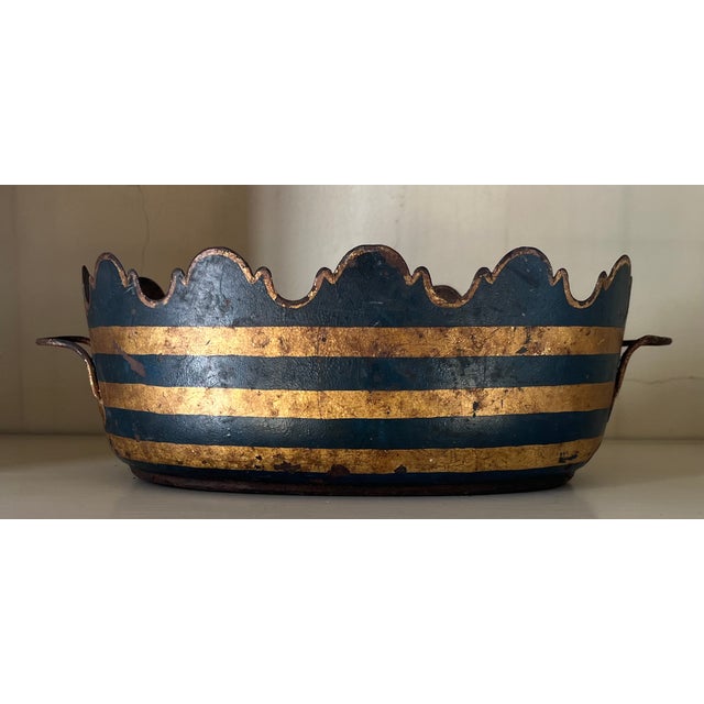 Antique Early 19th Century French Tole Monteith or Jardiniere Cachepot For Sale - Image 9 of 15