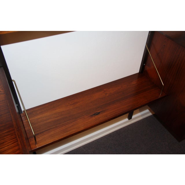 Brown Danish Modular Wall System from PS Møbelfabrik, 1960s For Sale - Image 8 of 11