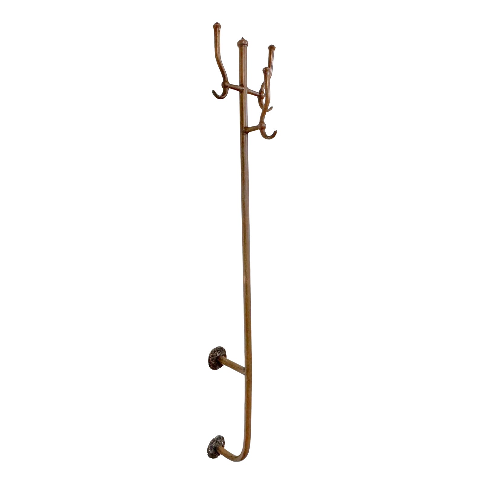 1st Class Ship, Train or Saloon Brass Trident Coat/ Hat Rack, Circa ...