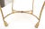 Mid 20th Century Italian Faux Twisted Rope Gold Gilt Metal Bench For Sale - Image 5 of 8