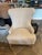 Contemporary Attributed to Tommy Hilfiger Light Gray Wool Upholstered Chairs – Pair For Sale - Image 4 of 8