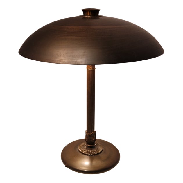 Brass Table Lamp by Oscar Torlasco for Lumi Milano, 1950s For Sale