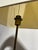 Cast brass 1970"s table lamp from France. Wired for domestic US electrical. Braided cord with inline switch. Unique shade...