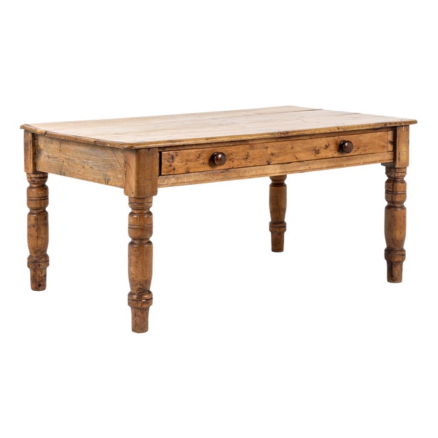 Welsh Farmhouse Table in Pine, 1890s For Sale