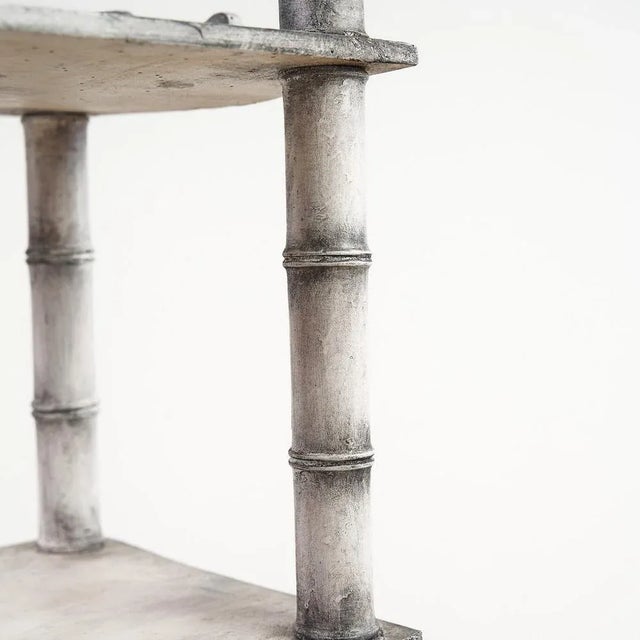 Wood Vintage White Shelf, 1800s For Sale - Image 7 of 8
