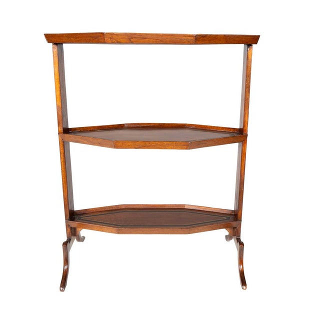 Early 19th Century Directoire Mahogany, Ebony and Brass Inlaid Table For Sale - Image 5 of 6