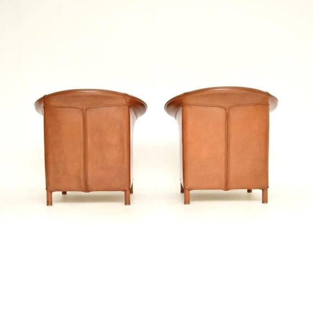 Vintage Leather Chairs from Wittmann, 1980s, Set of 2 For Sale - Image 6 of 12