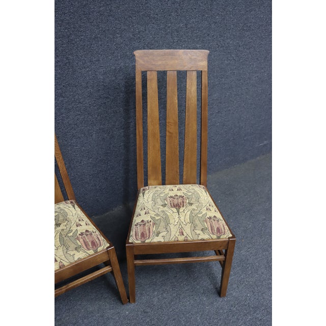 Set of 4 Stickley Mission Oak Dining Chairs For Sale - Image 10 of 15