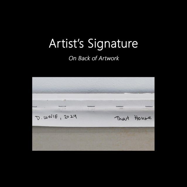 That House - Abstract Color Drenched Landscape Textural Impasto Oil Painting Original Artwork by Dana Cowie For Sale - Image 9 of 9