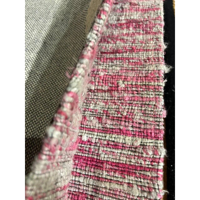 Pasargad Pink Purple Gray Sari-Silk Modern Flat Weave Rug - 8' X 10' For Sale - Image 4 of 12