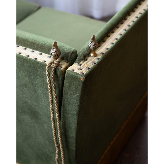 1940s Deco Style Scandinavian Mohair Sofa For Sale - Image 10 of 14