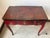 Brick Red Louis XV Style Chinoiserie Side Table For Sale - Image 8 of 14