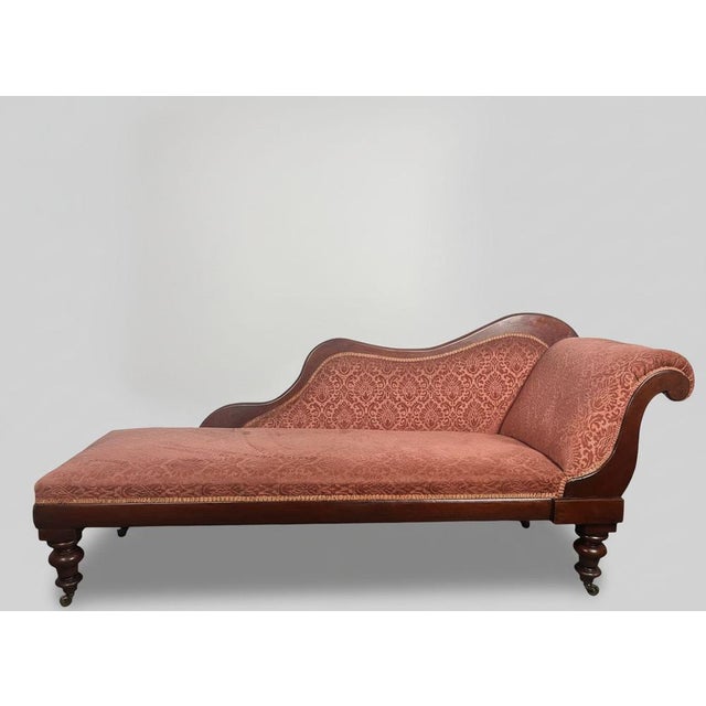 Antique Victorian Chaise Lounge, 1800s For Sale - Image 4 of 15