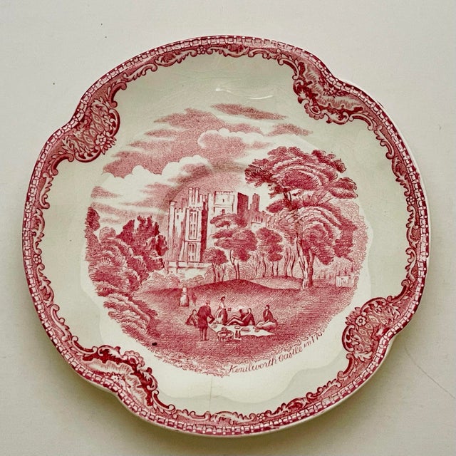 Johnson Brothers Antique Johnson Brothers Red Transfer-Ware Cup & Saucer- A Pair For Sale - Image 4 of 12