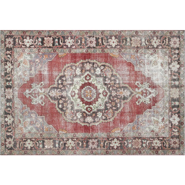 1960s Turkish Oushak Rug For Sale