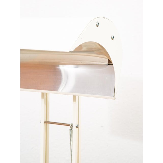 1960s Mid Century Modern Sadelite Table Lamp White Desk Lamp For Sale - Image 9 of 12