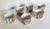 Mid 20th Century Mid 20th Century Georges Briard Peony Coffee/Tea Cups 1825 Japanese Reproduction- Set of 6 For Sale - Image 5 of 5
